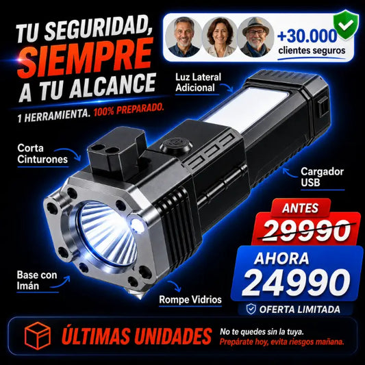 Linterna Táctica: Seguridad para tí y tú Familia