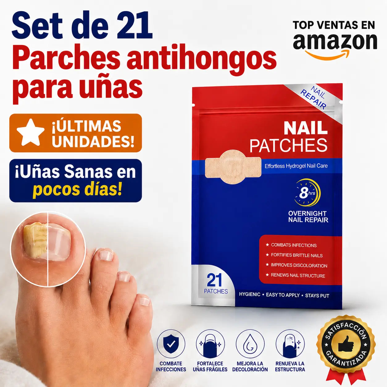 Parches Antihongos para Uñas